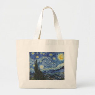 Vincent van Gogh  De Sterrennacht, juni 1889 Grote Tote Bag