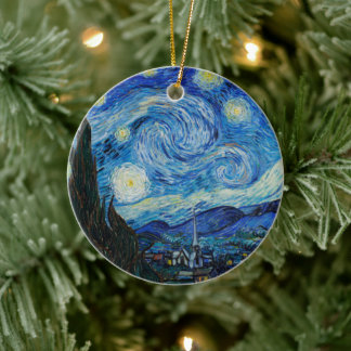 Vincent Van Gogh De Sterrennacht Keramisch Ornament