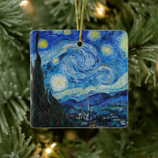 Vincent Van Gogh De Sterrennacht Keramisch Ornament