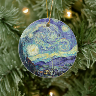 Vincent Van Gogh De Sterrennacht Keramisch Ornament
