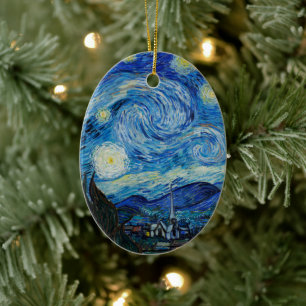 Vincent Van Gogh De Sterrennacht Keramisch Ornament