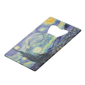 Vincent Van Gogh De Sterrennacht Kredietkaart Flessenopener (Achterkant Gekanteld)