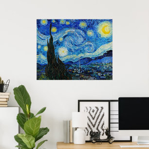 Vincent Van Gogh De sterrennacht Kunstprint Poster
