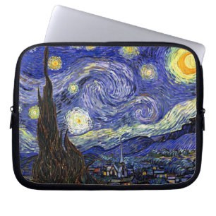 Vincent Van Gogh - De sterrennacht Kunstschilderij Laptop Sleeve