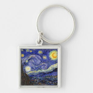 Vincent Van Gogh - De sterrennacht Kunstschilderij Sleutelhanger