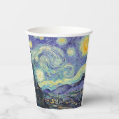 Vincent Van Gogh/ De Sterrennacht Papieren Bekers (Voorkant)