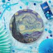 Vincent Van Gogh De Sterrennacht Papieren Bordje (Feest)