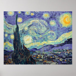 Vincent Van Gogh De Sterrennacht Poster