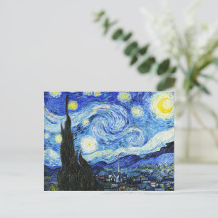 Vincent Van Gogh, De sterrennacht-schilderij Feestdagenkaart