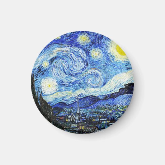 Vincent Van Gogh, De sterrennacht-schilderij Magneet (Voorkant)