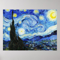 Vincent Van Gogh, De sterrennacht-schilderij