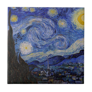 Vincent Van Gogh - De sterrennacht Tegeltje
