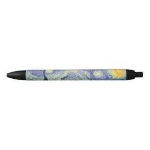 Vincent Van Gogh/ De Sterrennacht Zwarte Inkt Pen