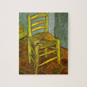 Vincent van Gogh - De stoel van Vincent met zijn p Legpuzzel