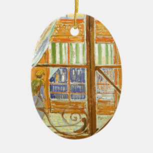 Vincent van Gogh - De venster van een slagerij Keramisch Ornament