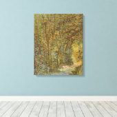 Vincent van Gogh - De weg in het Bos Canvas Afdruk (Insitu (Houten vloer))