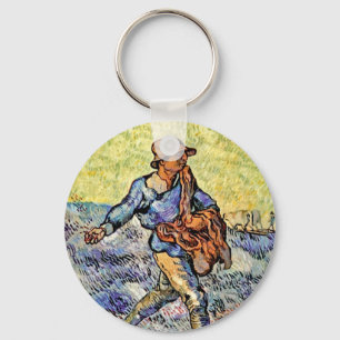 Vincent Van Gogh - De Zaaiende Man - Schilderkunst Sleutelhanger