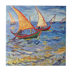 Vincent Van Gogh - De Zee Bij Saintes Maries Tegeltje