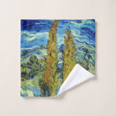 Vincent Van Gogh Deux peupliers à Saint-Rémy (Gant de toilette)