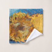 Vincent van Gogh - Deux tournesols coupés (Gant de toilette)