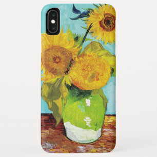 Vincent Van Gogh drie zonnebloemen in een vaas iPhone XS Max Hoesje