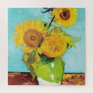 Vincent Van Gogh drie zonnebloemen in een vaas Legpuzzel