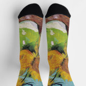 Vincent Van Gogh - Drie zonnebloemen in een vaas Sokken (Top)