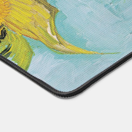 Vincent Van Gogh - Drie zonnebloemen in een Vase Bureaumat (Hoek)