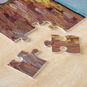 Vincent Van Gogh - Drie zonnebloemen in een Vase Legpuzzel (Zijkant)