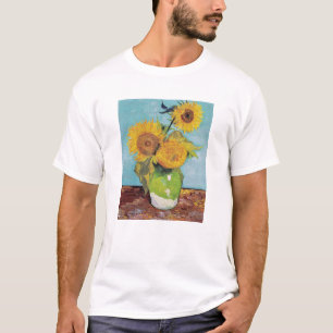 Vincent Van Gogh - Drie zonnebloemen in een Vase T-shirt