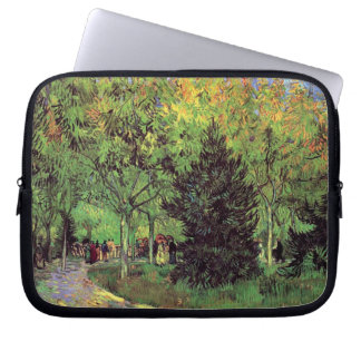 Vincent van Gogh - een Lane in de publieke tuin Laptop Sleeve