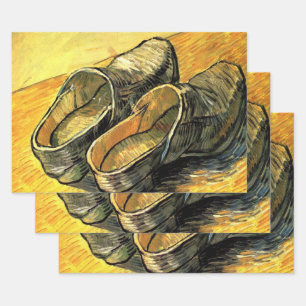 Vincent van Gogh - Een paar leren klompen Inpakpapier Vel