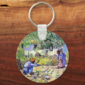 Vincent Van Gogh - eerste stappen - Vaderdag art Sleutelhanger (Voorkant)