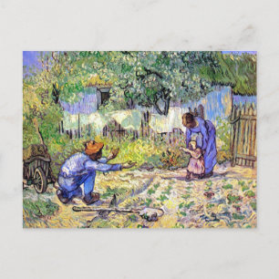 Vincent Van Gogh - Eerste Stappen - Vaderdag Kunst Briefkaart