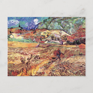 Vincent Van Gogh - Enclosed Wheat Field Fine Art Briefkaart