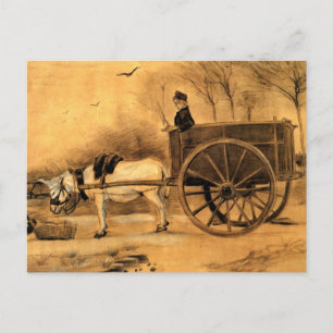 Vincent van Gogh - Ezel en Kar Briefkaart