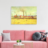 Vincent van Gogh - Fabrieken bij Asnières Canvas Afdruk (Insitu (Woonkamer))