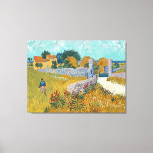 Vincent Van Gogh Farmhouse in Provence Canvas Afdruk