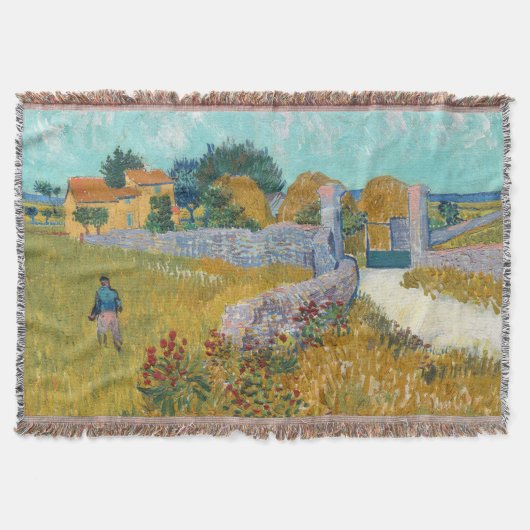 Vincent Van Gogh Farmhouse in Provence Deken (Voorkant)