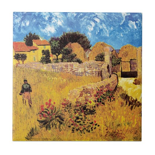 Vincent van Gogh - Farmhouse in Provence Fine Art Tegeltje (Voorkant)