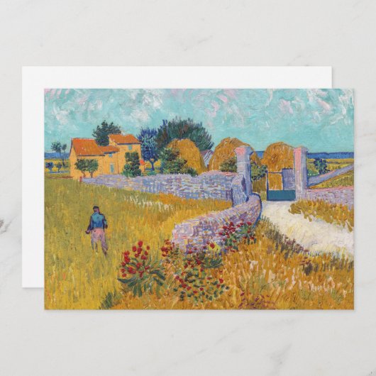 Vincent van Gogh - Farmhouse in Provence Kaart (Voorkant / Achterkant)