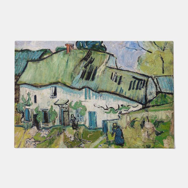 Vincent van Gogh - Farmhouse met Two Figures Deurmat (Voorkant)
