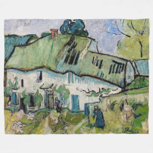 Vincent van Gogh - Farmhouse met Two Figures Fleece Deken