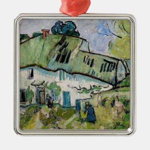 Vincent van Gogh - Farmhouse met Two Figures Metalen Ornament