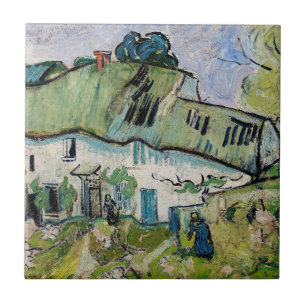 Vincent van Gogh - Farmhouse met Two Figures Tegeltje