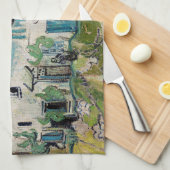 Vincent van Gogh - Farmhouse met Two Figures Theedoek (Quarter Fold)