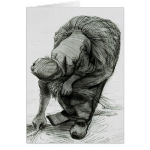 Vincent van Gogh Femme paysanne Gleaning, 1885