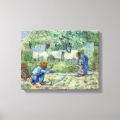 Vincent van Gogh First Steps, na Millet Canvas Afdruk (Voorkant)