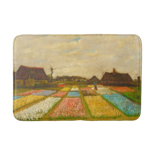 Vincent van Gogh Flower Beds in Nederland Badmat (Voorkant)