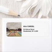 Vincent van Gogh - Flower Beds in Nederland Etiket (Insitu)